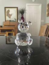 SWAROVSKI CRYSTAL SITTING TEDDY BEAR FIGURINE - $37.39