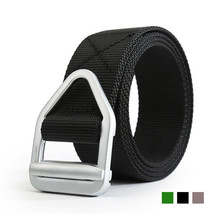 Casual Outdoor Nylon Canvas Military Style Tactical Webbing Waist Belt for Men - £15.35 GBP