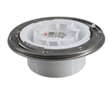 Fast Set 4&quot; PVC Hub Spigot Toilet Flange With Test Cap And Stainless Ste... - $10.15
