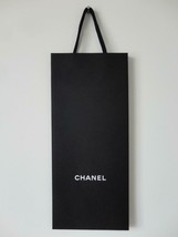 New CHANEL Black Paper Gift Shopping Gift Bag 18&quot; x 8&quot; x 2.25&quot; - £19.35 GBP