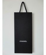 New CHANEL Black Paper Gift Shopping Gift Bag 18&quot; x 8&quot; x 2.25&quot; - £19.30 GBP