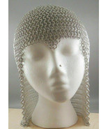 Aluminum Hood Chainmail Coif Chain mail Medieval Reenacment Armor Costum... - £38.37 GBP