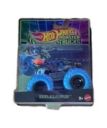 2025 Hot Wheels Monster Trucks Glow in the Dark Skelesaurus Black Rare New - $26.12 CAD