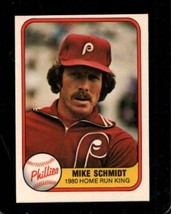1981 Fleer #640 Mike Schmidt Exmt Phillies Hof *X104286 - £2.73 GBP