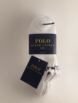 Polo Ralph Lauren Men&#39;s  Athletic 8-Pair No Show Socks  White - £11.86 GBP