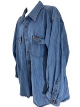 Carhartt Original Fit Mens 3XL Blue Cotton Denim Shirt - £22.57 GBP
