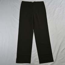 Talbots 8 Dark Green Heritage Side Zip Straight Womens Stretch Dress Pants - $16.99