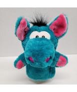 Derk the Blue Green Dragon Polar Puff 24k Hand Puppet Plush Vintage 1995 - $47.23 CAD