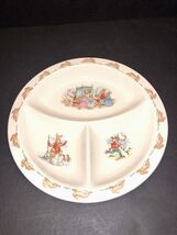 Vintage 1936 Royal Doulton UK Bunnykins 8.75” Divided Plate Bone China R... - $13.00