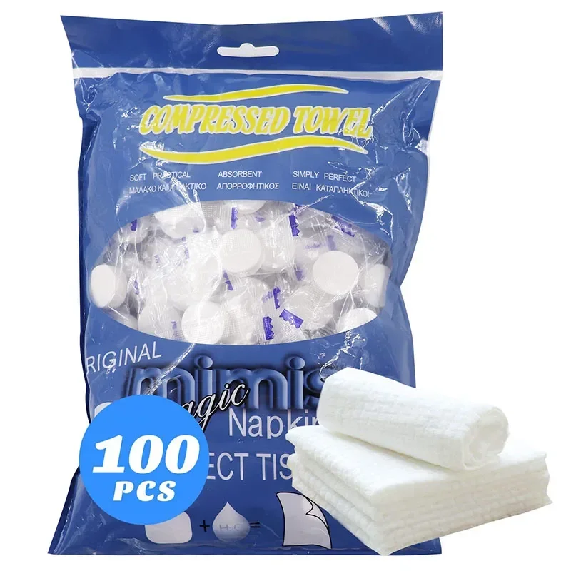 Outdoor Towel Disposable Compressed Towel Portable Camping Wipes Coin Tissue - £11.18 GBP+