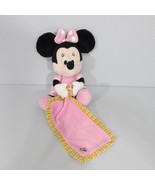 Minnie Mouse 12 in Plush Doll with Blanket Lovey Pink Yellow - £11.52 GBP