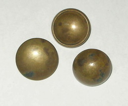 3 Antique Brass Uniform Buttons Circa Year 1900 All Different BELGIUM ? - $6.95
