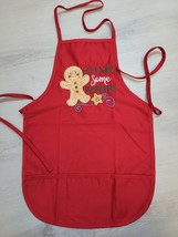 Kids Christmas Apron | Christmas Gifts For Kids | Child Gingerbread  embroidered - £11.95 GBP