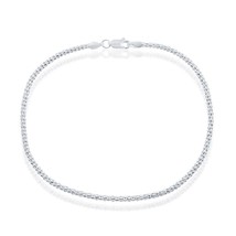 Sterling Silver 2.5mm Popcorn Anklet - $26.60