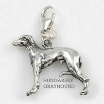 Hungarian Greyhound 3 Dimensional Solid Sterling Silver - $47.52