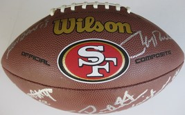 SAN FRANCISCO 49ERS,LEGENDS,SIGNED,AUTOGRAPHED,LOGO FOOTBALL,PROOF,RICE,YOUNG - £629.56 GBP