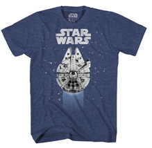 Star Wars Men&#39;s Mad Engine T-Shirt Size Large Color Navy Heather 100% Cotton - £15.45 GBP