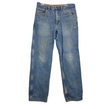 DULUTH TRADING Ballroom Flannel-Lined Relaxed Fit Jeans Men&#39;s 34x32 Work... - £18.51 GBP