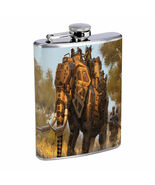 Elephant Art D36 Flask 8oz Stainless Steel Hip Drinking Whiskey - $16.78