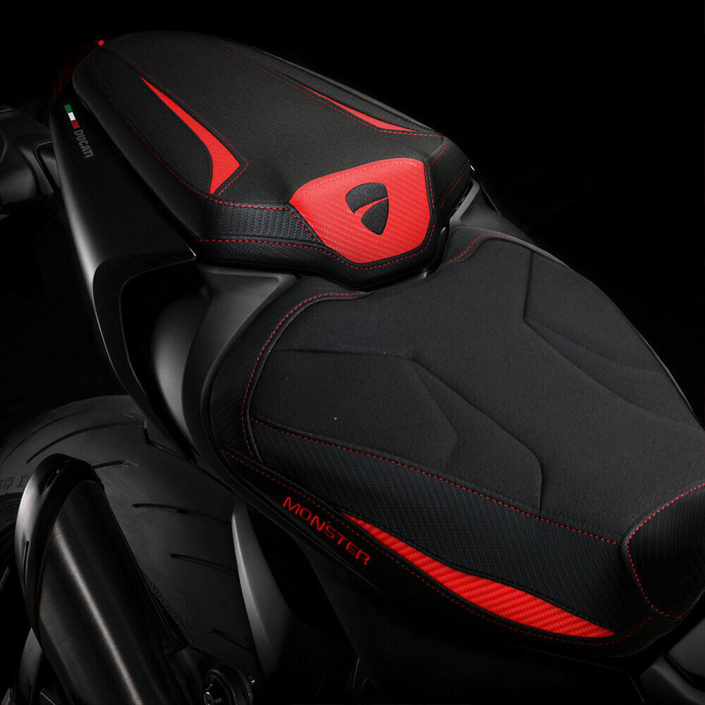 Ducati Monster 937 950 2021-2024 2025 Seat Cover Tappezzeria Ultragrip Red Black Item image 4