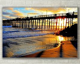 Oceanside Pier San Diego, Sunset, Beach Art Fine Art Photo, Metal, Canvas, Paper - £25.25 GBP+