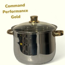 Command Performance Gold Cusine Cookware 8 Quart Stock Pot with Lid 18/1... - £22.14 GBP