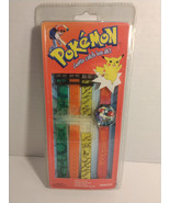 Pokemon Innovative Time Ash Watch Pikachu Charmander Squirtle Vintage Se... - £30.08 GBP