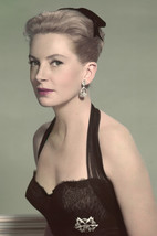 Deborah Kerr 1950&#39;s Glamour Pose in Low Cut Black Dress 18x24 Poster - $23.99