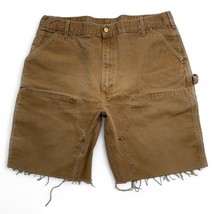 Vintage Carhartt Double Knee Cut Off Shorts B01 Union Made USA Measures 38x9.5&quot; - £46.29 GBP