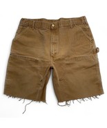 Vintage Carhartt Double Knee Cut Off Shorts B01 Union Made USA Measures ... - £46.61 GBP