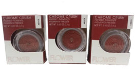 ( LOT 3 ) FLOWER CHROME CRUSH PRESSED PIGMENTS EYE COLOR AMBER NEW SEALED - £15.56 GBP