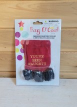 You&#39;ve Been Naughty Bag Of Coal Sealed NIB - $19.99