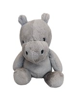 Jellycat Nimbus Gray Hippo Plush 10&quot; Rare Small Hippopotamus Stuffed Animal HTF - £39.30 GBP