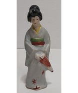 Vtg Geisha Woman 5&quot; Ceramic Figurine Occupied Japan - £9.98 GBP