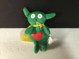 New Oriental Trading Green Monster 6.5 in Tall Plush Stuffed Animal Toy - $6.48