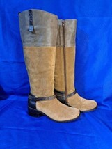 Matisse Nola - Leather Riding Boots 7.5M Knee High Tan And Brown Made In... - $74.79