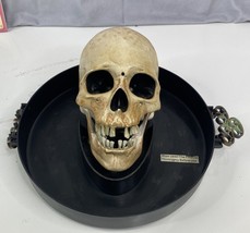 Gemmy Skull Candy Bowl Halloween Tested Works! Sings And Talks W Green LED Eyes - £34.56 GBP