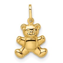 14K Yellow Gold Teddy Bear Pendant - $2,431.37 MXN