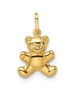 14K Yellow Gold Teddy Bear Pendant - $2,394.26 MXN