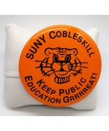Vtg SUNY Cobleskill NY College Pin Button Education Public School Rare F... - $34.31 CAD