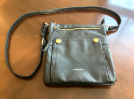 Gussaci Women&#39;s Crossbody Purse Bag Faux Black Leather Adjustable Strap - $18.00