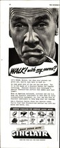 1942 Sinclair Lubricants Print Ad wartime walk with my corns e7 - $24.11