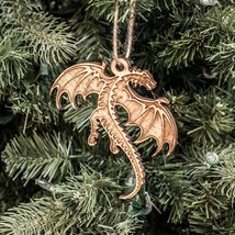 Ornament - Flying Dragon - Raw Wood 4x3in - £11.71 GBP