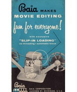 Baia Reviewer  8 or 16 mm Film Movie Editor USER/OWNERS MANUAL ONLY!! - $14.36 CAD