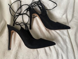 NWOB Express Black Lace Up Pumps Size 9 - £45.15 GBP