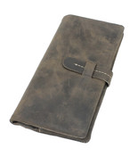 Vagarant Traveler Vintage Cowhide Leather Long Wallet A645.DB - £32.15 GBP