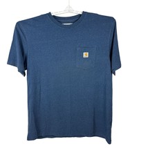 Carhartt Mens Size XL Tall Original Fit Blue T-Shirt With Pocket - £14.90 GBP