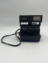 Polaroid 600 One Step Close Up Instant Film Camera Flash Strap Vintage - £38.19 GBP