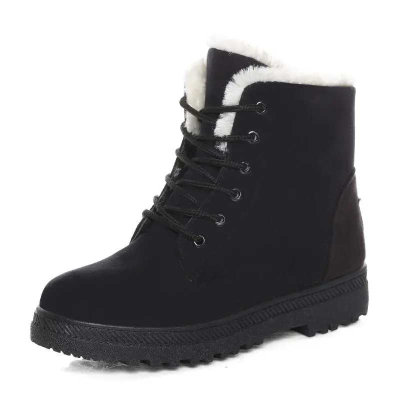 Koovan Women&#39;s Boots 2024 New Winter Large Size Snow Boots Women&#39;s Warm Shoes Sh - £58.99 GBP