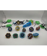 Lot of Beyblades 10 Metal Fusion Spinners 7 Launchers Shark Sword - $373.28 MXN